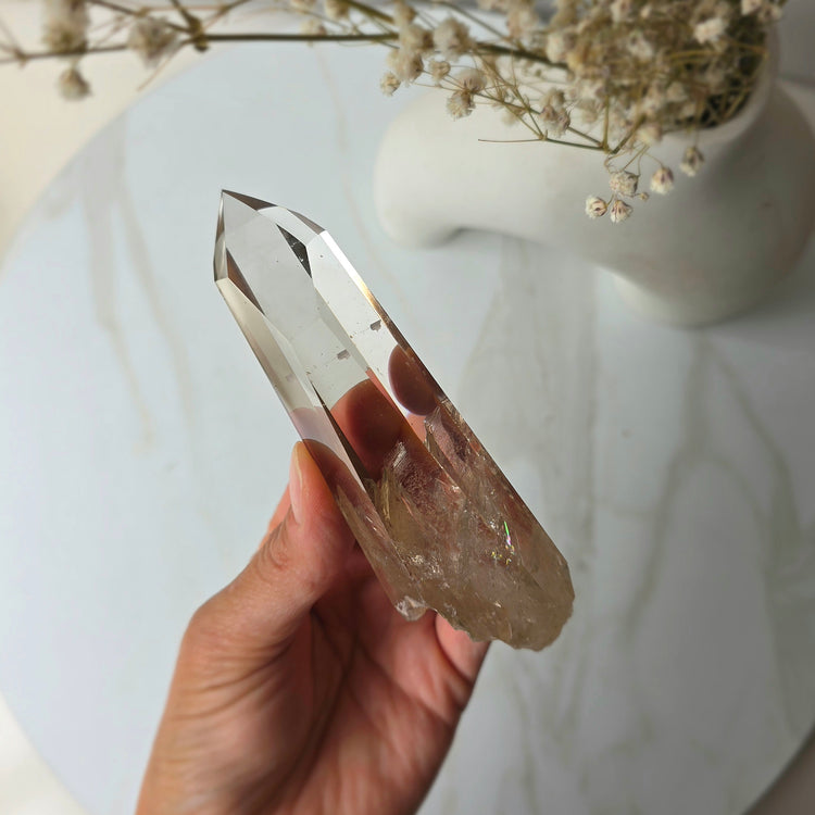 Natural Smokey Citrine Crystal Points AAA High Quality Brazil Collectors Piece on Stand - Crystals and Me | Crystal Candles and Ethically Sourced Crystals