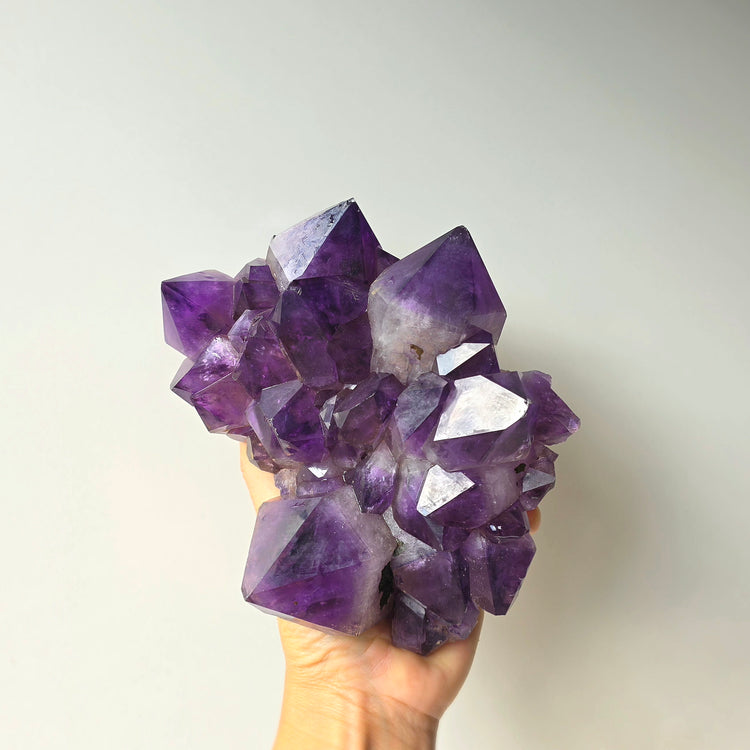 Amethyst Crystal Cluster High Quality Congo Large - Crystals and Me | Crystal Candles and Ethically Sourced Crystals