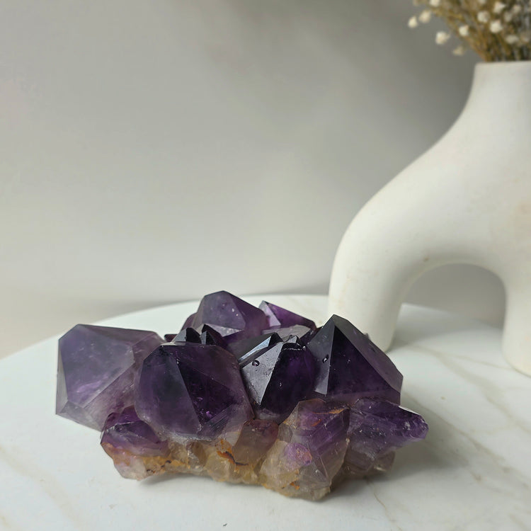 Amethyst Crystal Cluster High Quality Congo Large - Crystals and Me | Crystal Candles and Ethically Sourced Crystals