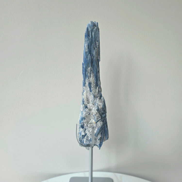 Blue Kyanite Crystal Cluster with Quartz Inclusion High Quality Brazil - Crystals and Me | Crystal Candles and Ethically Sourced Crystals