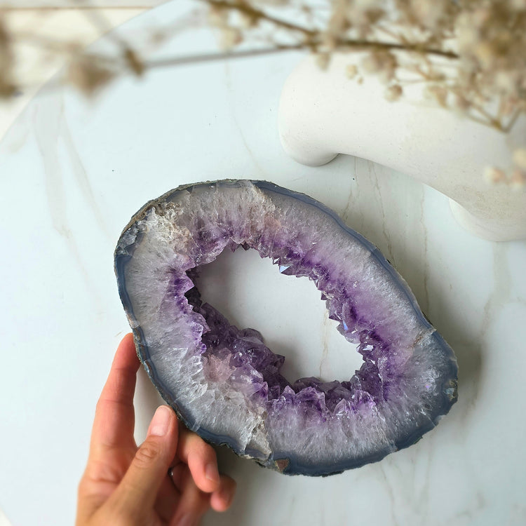 Amethyst Crystal Portal Self Standing Brazil - Crystals and Me | Crystal Candles and Ethically Sourced Crystals