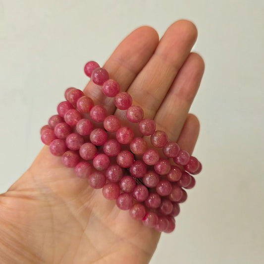 Rhodonite Bracelet - Crystals and Me | Crystal Candles and Ethically Sourced Crystals