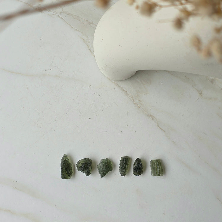 Moldavite Raw Authentic Tektite Nuggets Czech Republic - Crystals and Me | Crystal Candles and Ethically Sourced Crystals