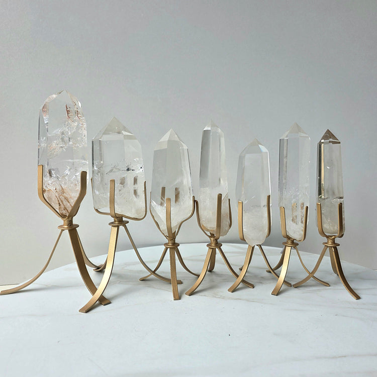 Clear Quartz Crystal Natural Point AA High Quality Brazil - Crystals and Me | Crystal Candles and Ethically Sourced Crystals