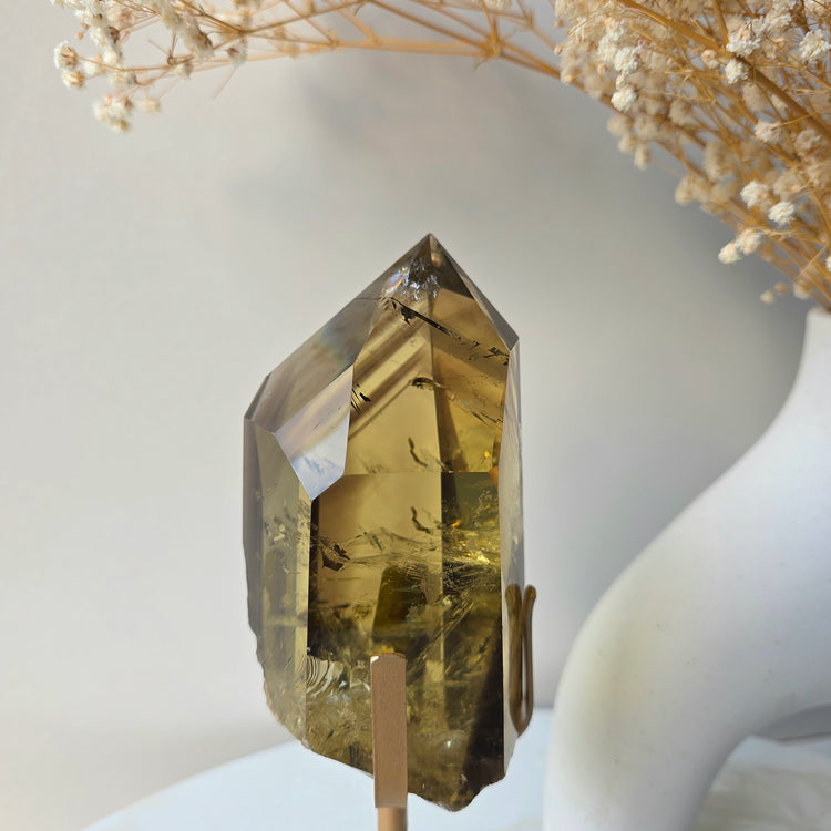 Natural Rare Citrine Crystal with Phantom Inclusions Manifestation Stone AAA High Quality Brazil Collectors Piece - Crystals and Me | Crystal Candles and Ethically Sourced Crystals