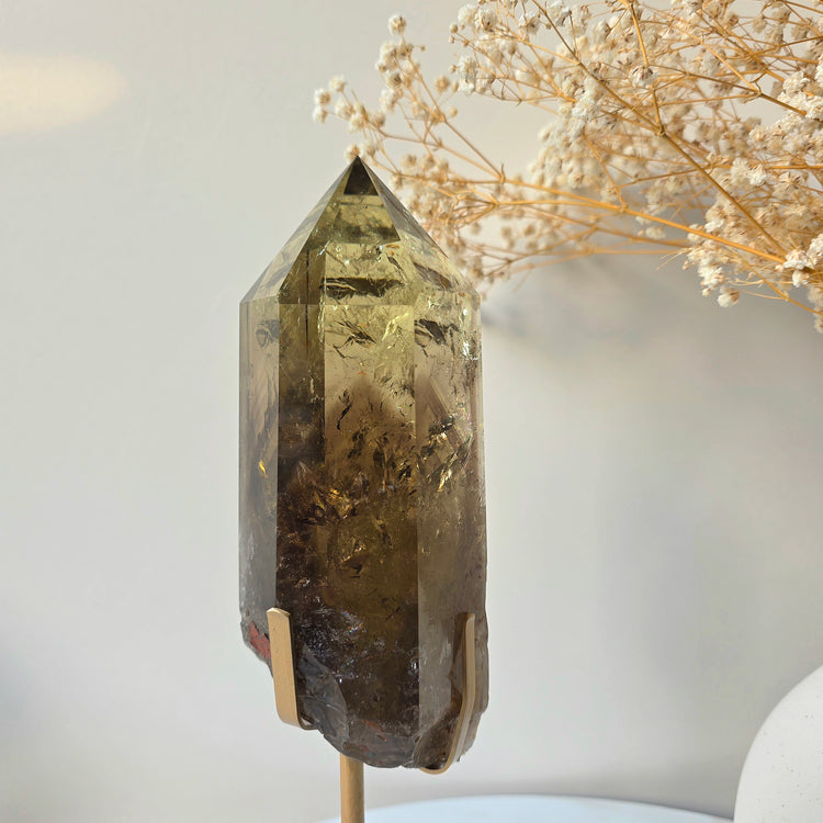 Natural Rare Citrine Crystal with Phantom Inclusions Manifestation Stone AAA High Quality Brazil Collectors Piece - Crystals and Me | Crystal Candles and Ethically Sourced Crystals