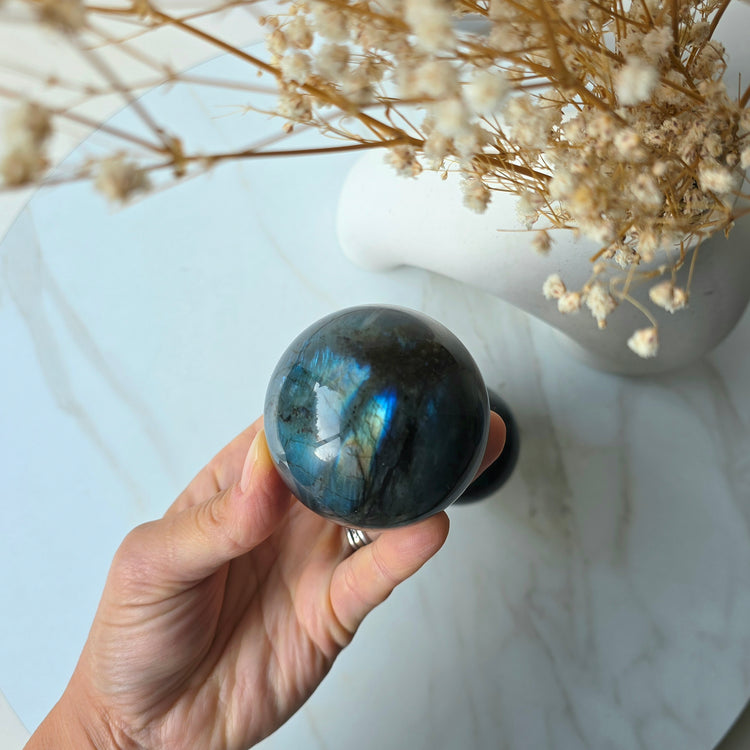 Labradorite Crystal Sphere Madagascar
