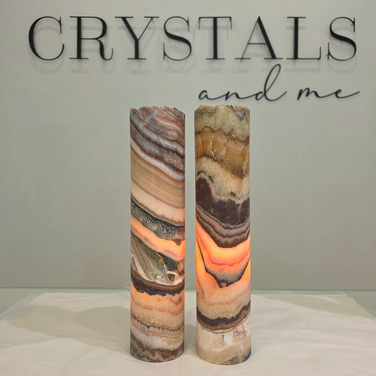 Onyx Detailed Crystal Home Decor Lamp Mexico Small - Crystals and Me | Crystal Candles and Ethically Sourced Crystals