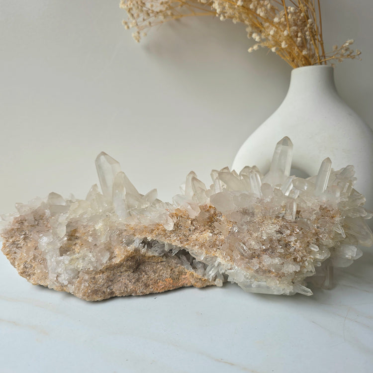 Himalayan Quartz Crystal Cluster XLarge - Crystals and Me | Crystal Candles and Ethically Sourced Crystals