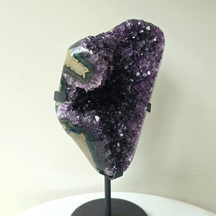 Amethyst Crystal Cluster on Stand High Quality Brazil