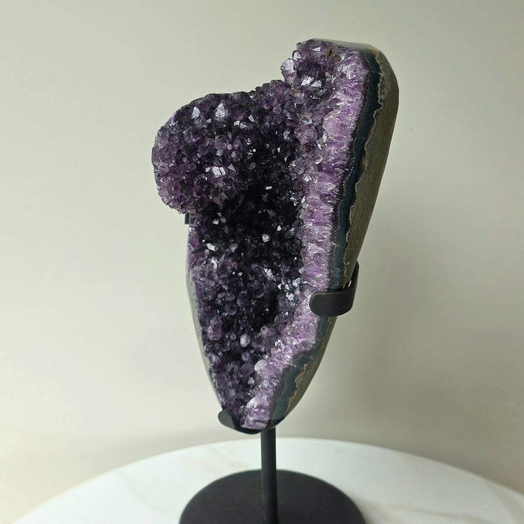 Amethyst Crystal Cluster on Stand High Quality Brazil