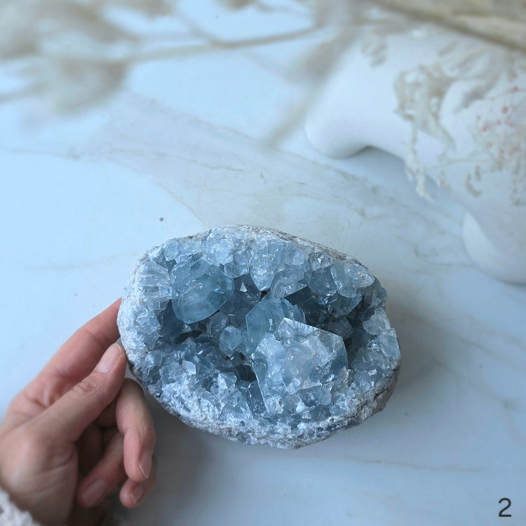 Celestite Celestine Crystal Geode High Quality Madagascar