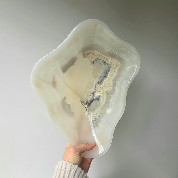 Calcite Crystal Decor Bowl Polished High Quality Mexico XL