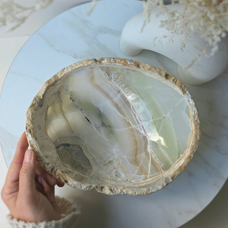 Calcite Crystal Decor Bowl Polished High Quality Mexico L
