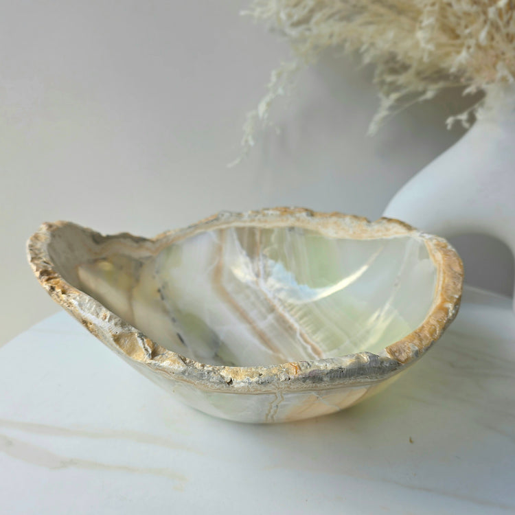 Calcite Crystal Decor Bowl Polished High Quality Mexico L