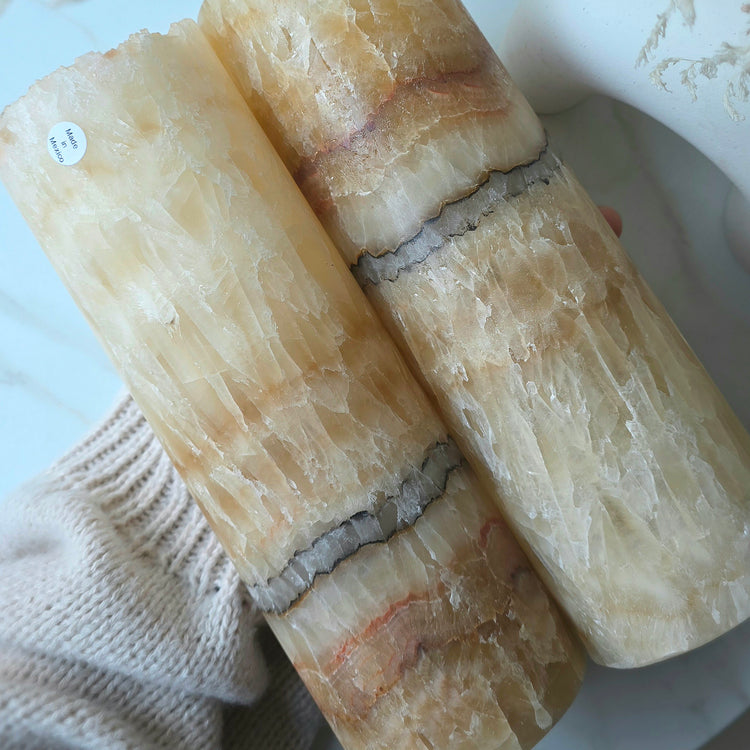Calcite Crystal Home Decor Lamp Mexico Honey