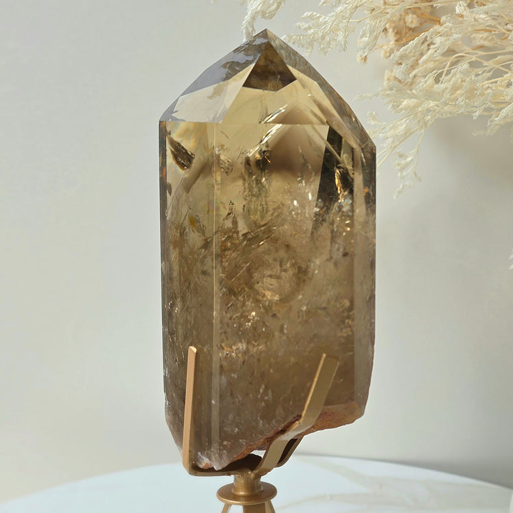 Natural Citrine Crystal Point High Quality Brazil Collectors Piece Large