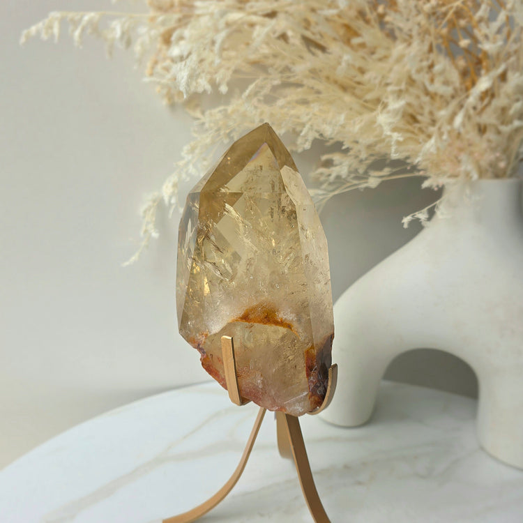 Natural Citrine Crystal Point High Quality Brazil Collectors Piece Large