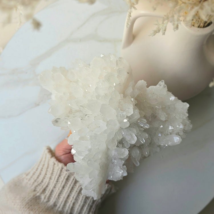 Clear Quartz Crystal Cluster High Quality Brazil