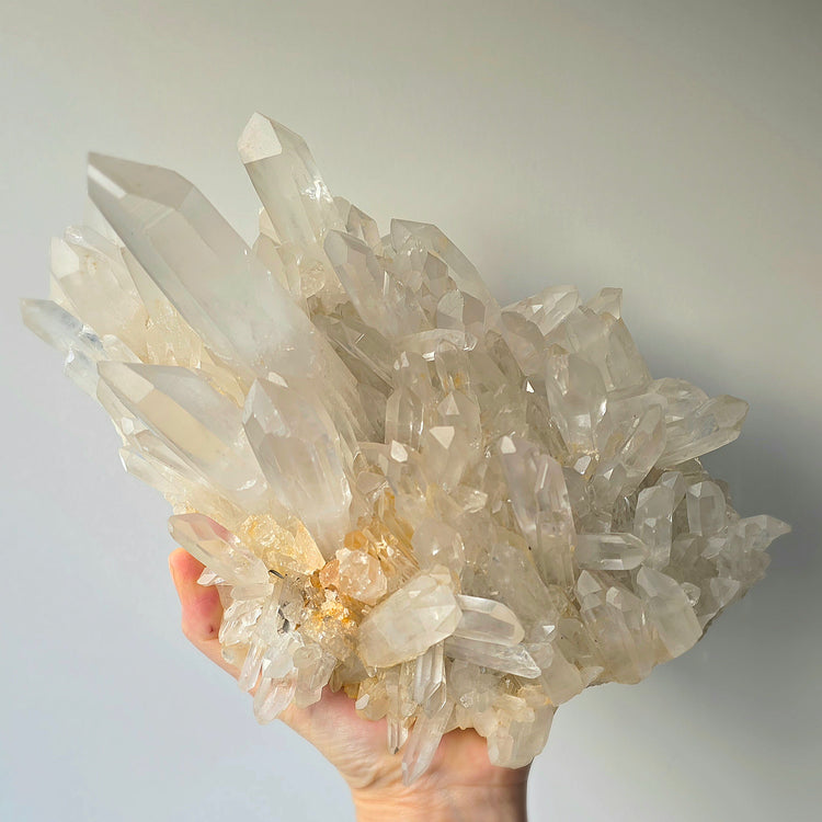 Clear Quartz Crystal Cluster High Quality Brazil