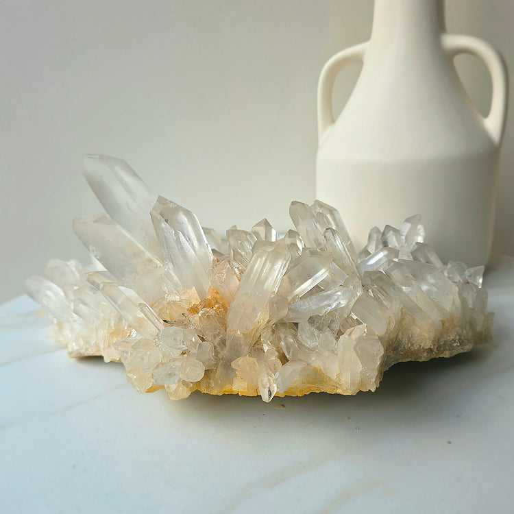 Clear Quartz Crystal Cluster High Quality Brazil