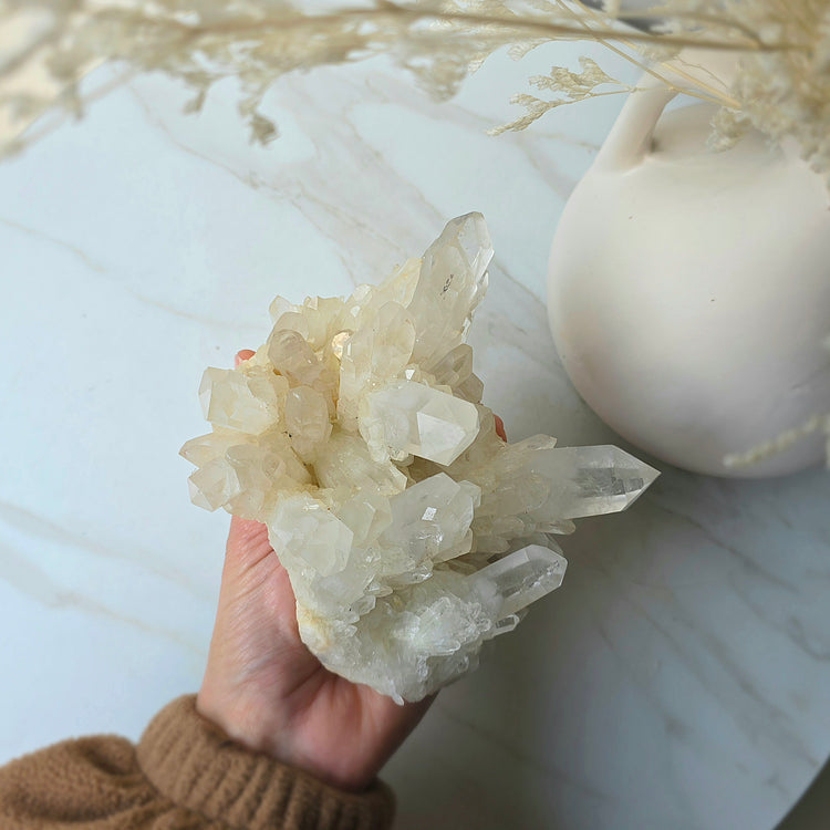 Clear Quartz Crystal Cluster