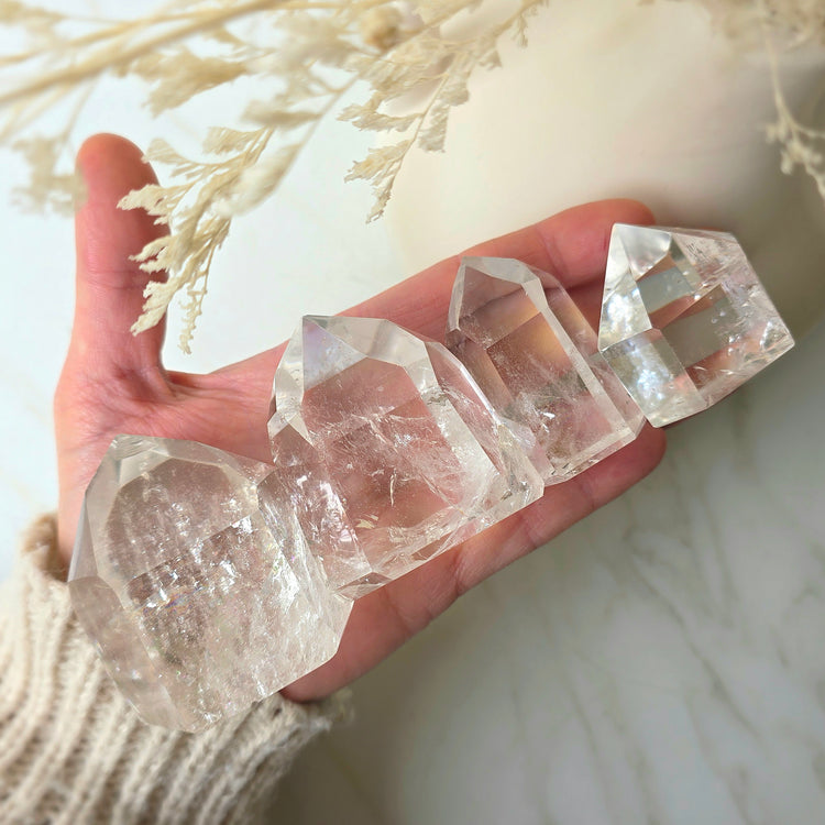 Clear Quartz Crystal Point High Quality Large Brazil