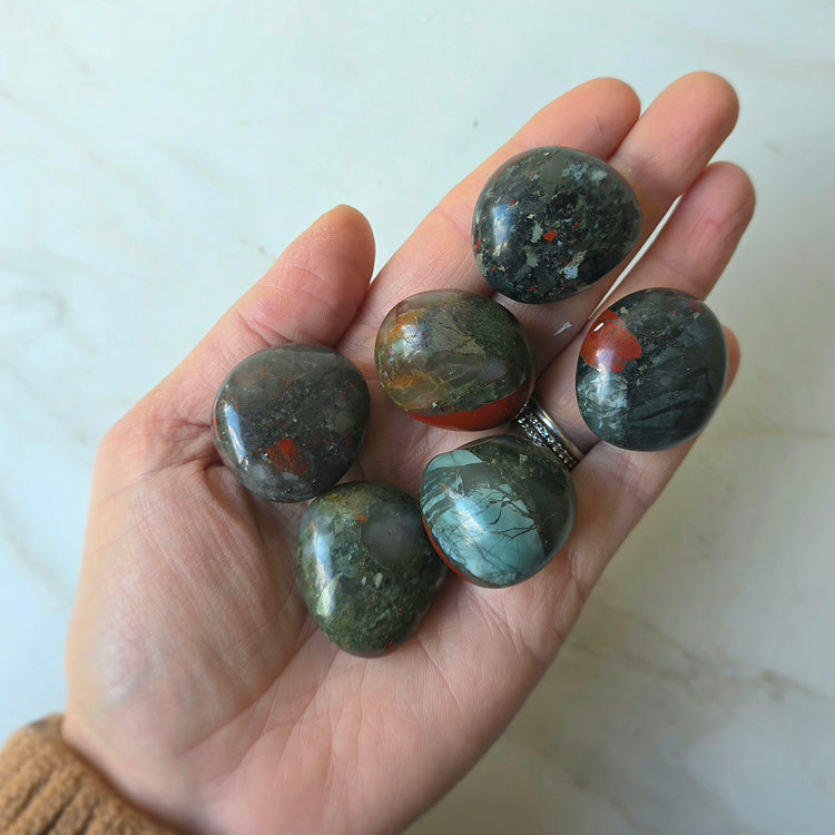Bloodstone Crystal Tumbled Stone