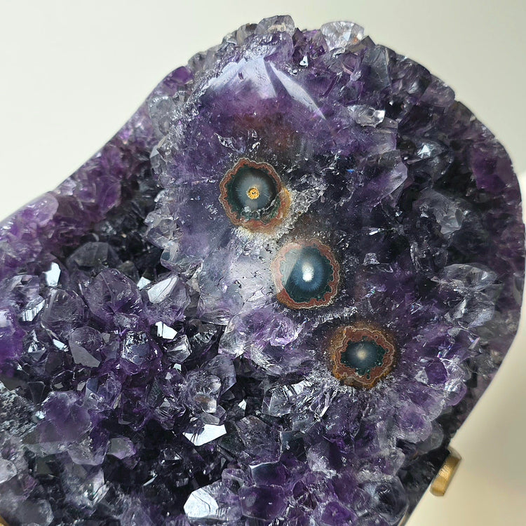 Amethyst Crystal with Stalactites High Quality on Stand