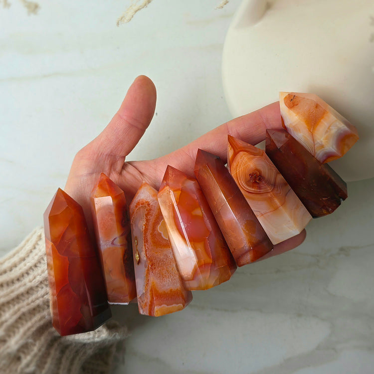 Carnelian Crystal Point Tower High Quality Brazil