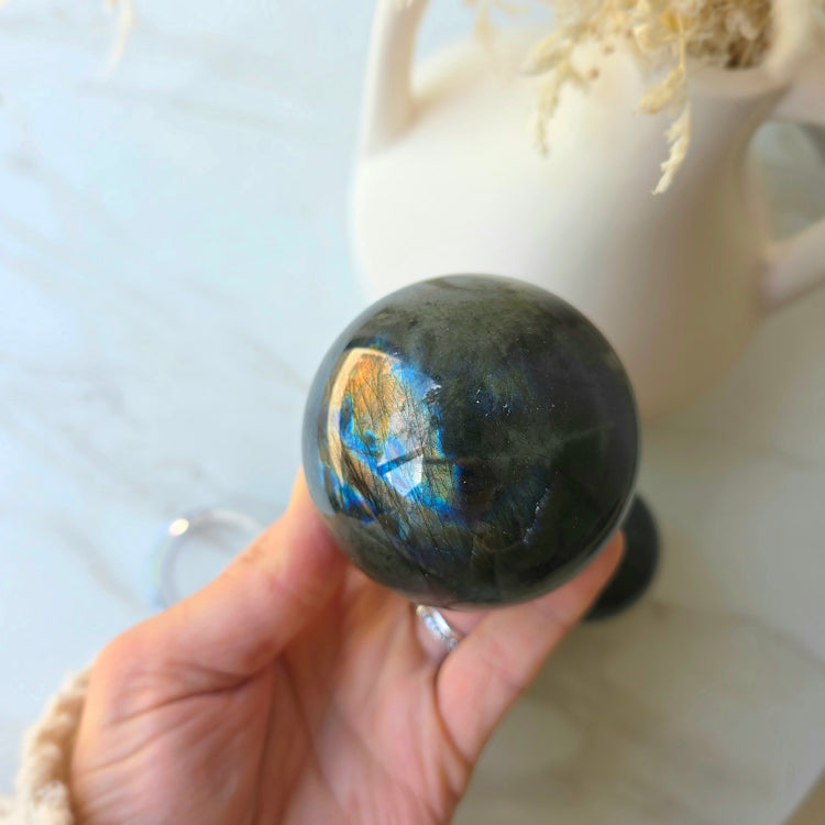 Labradorite Crystal Sphere Madagascar