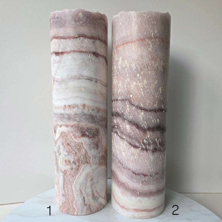 Onyx Crystal Home Decor Lamp Mauve Mexico XL - Crystals and Me | Crystal Candles and Ethically Sourced Crystals