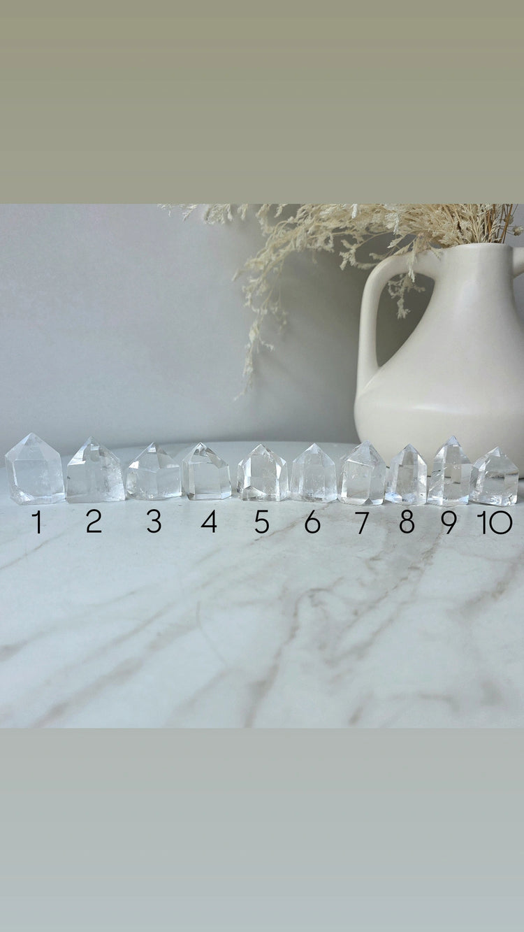 Clear Quartz Crystal Point AAA High Quality Brazil