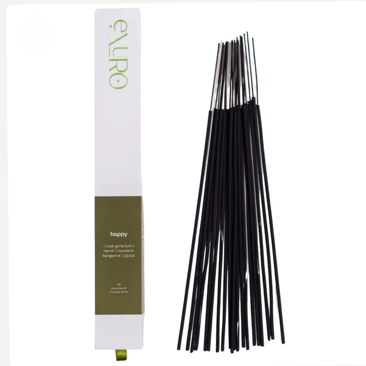 Exuro 'HAPPY' Australian Made Essential Oil Incense