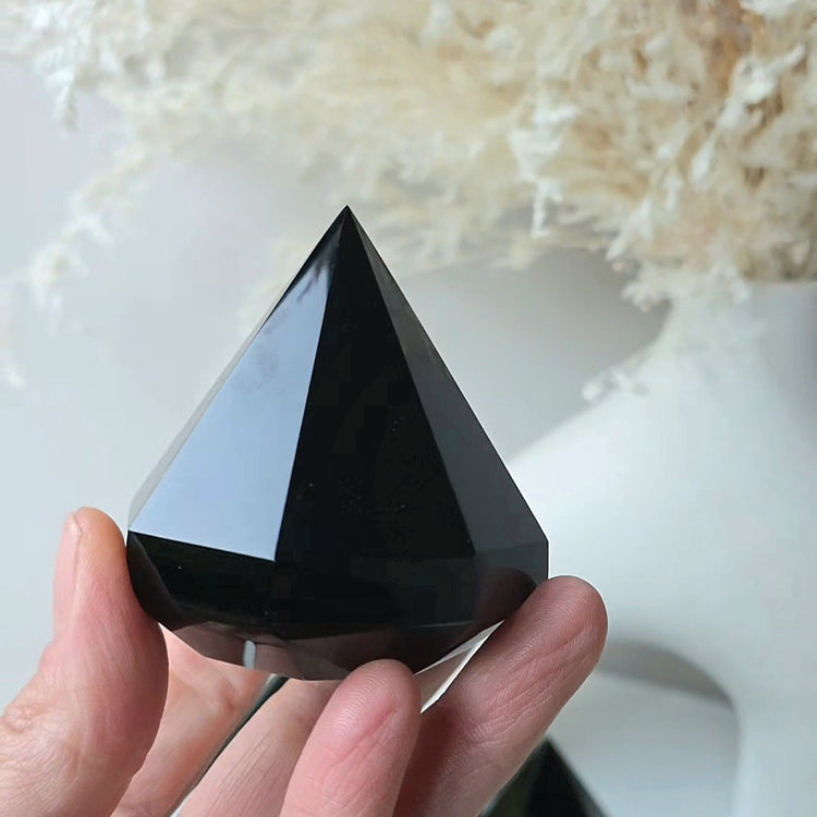 Black Obsidian Crystal Diamond
