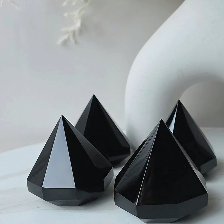 Black Obsidian Crystal Diamond