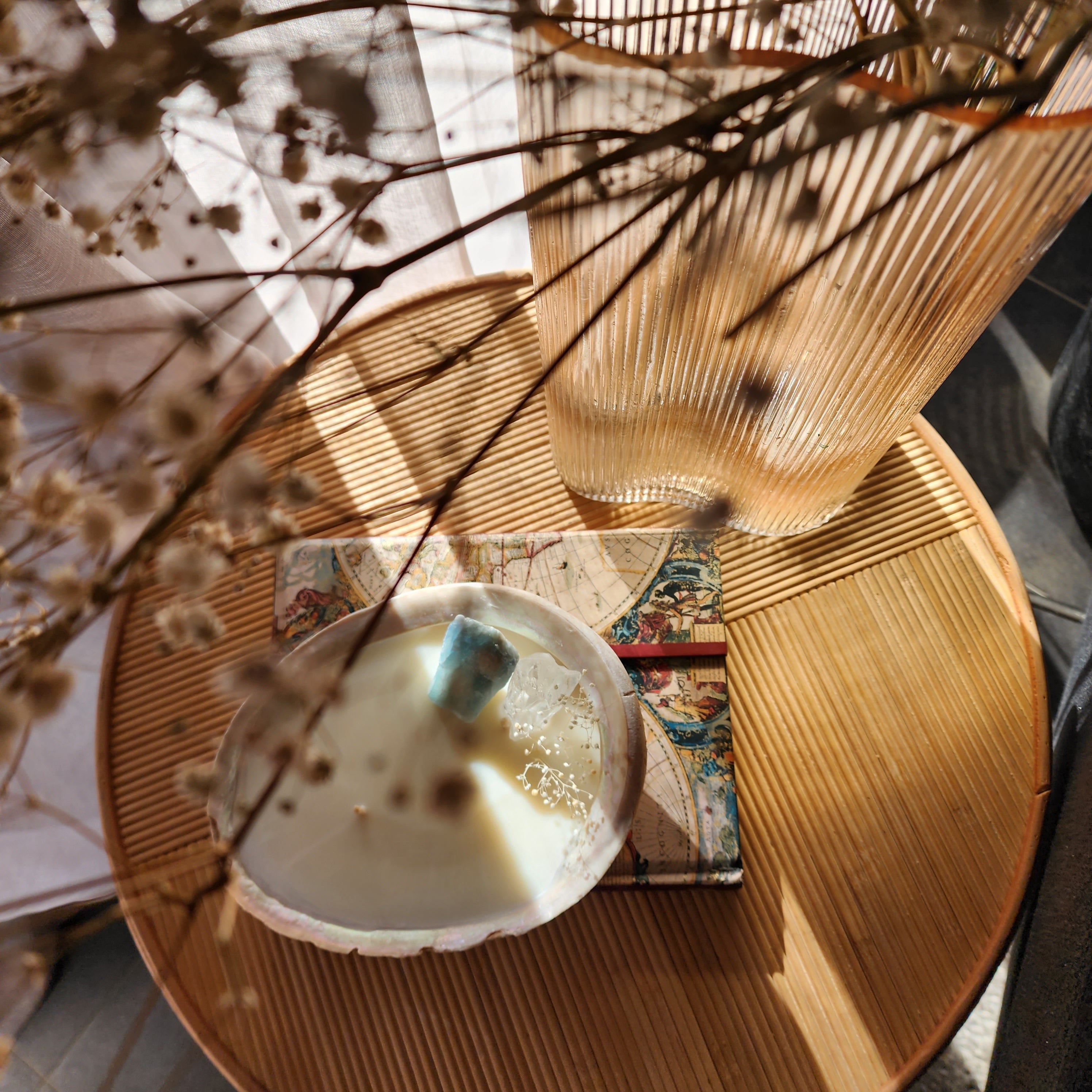 Seashell Crystal Candles