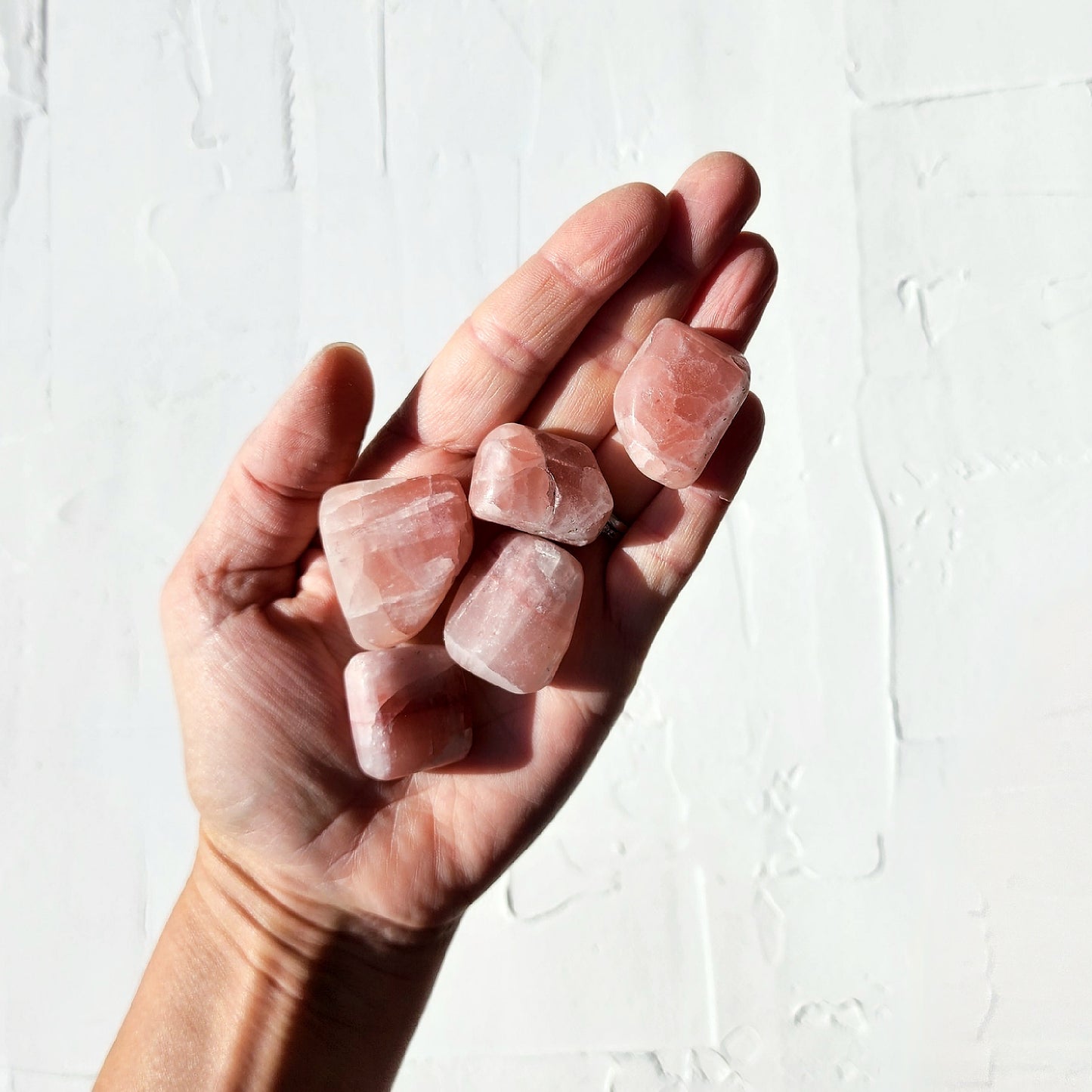 Pink Calcite Tumble Stone - Crystals and Me | Crystal Candles and Ethically Sourced Crystals