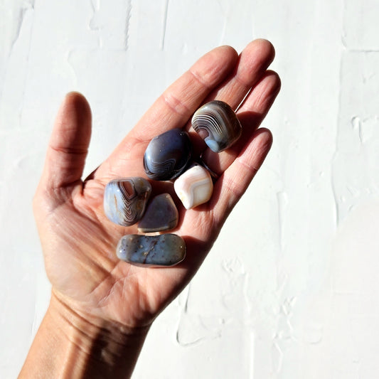 Agate Botswana Tumbled Stone - Crystalsandme