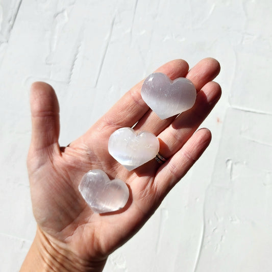 Selenite Mini Heart - Crystals and Me | Crystal Candles and Ethically Sourced Crystals
