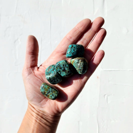 African Turquoise Tumbled Stone - Crystals and Me | Crystal Candles and Ethically Sourced Crystals