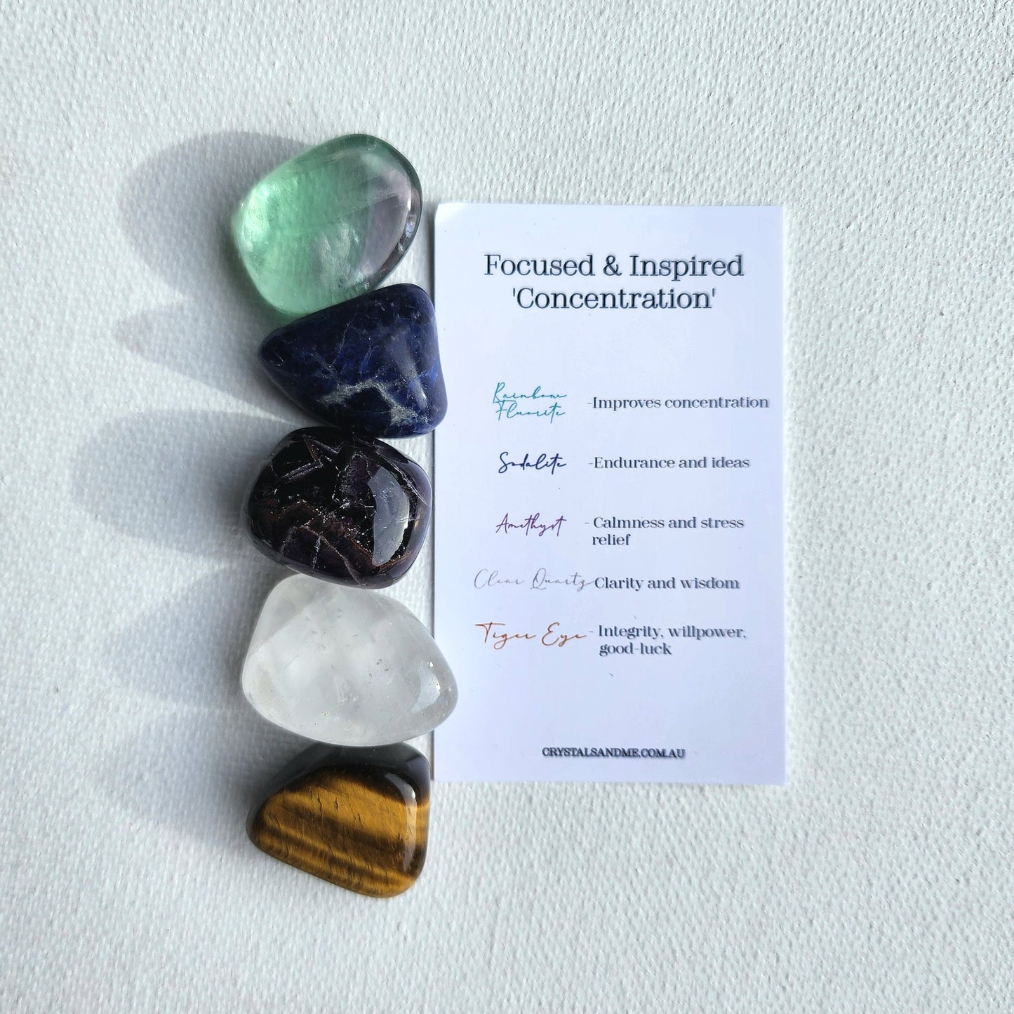 Focused and Inspired Crystal Care Bundle