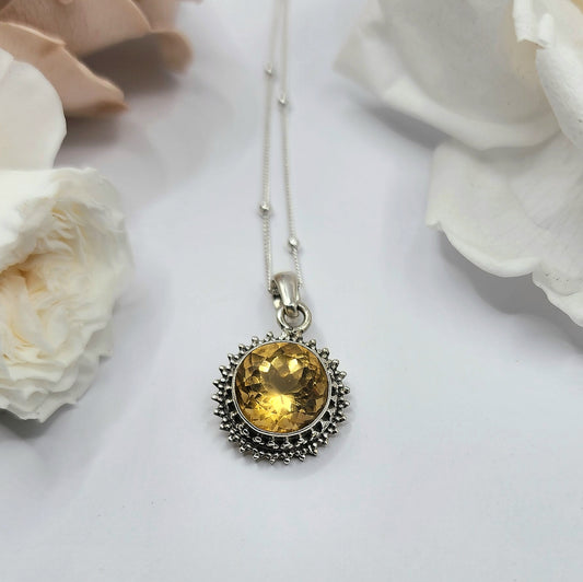 Citrine Pendant - Crystals and Me | Crystal Candles and Ethically Sourced Crystals