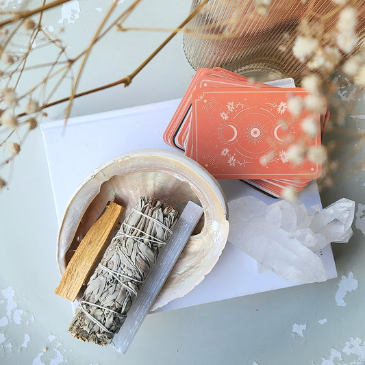Abalone Home Cleanse Bundle - Crystals and Me | Crystal Candles and Ethically Sourced Crystals