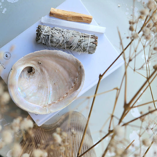 Abalone Home Cleanse Bundle - Crystals and Me | Crystal Candles and Ethically Sourced Crystals