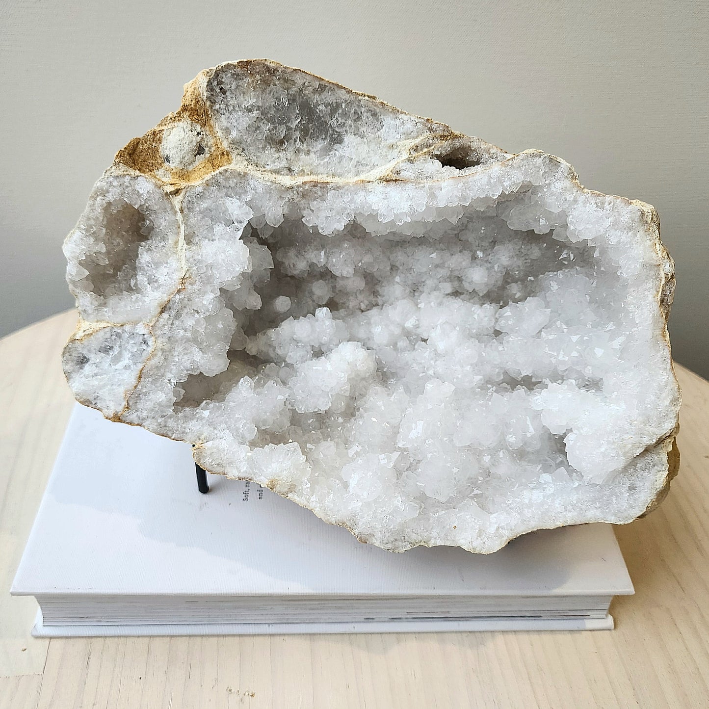 Moroccan Clear Quartz Geode XL 5 - Crystalsandme