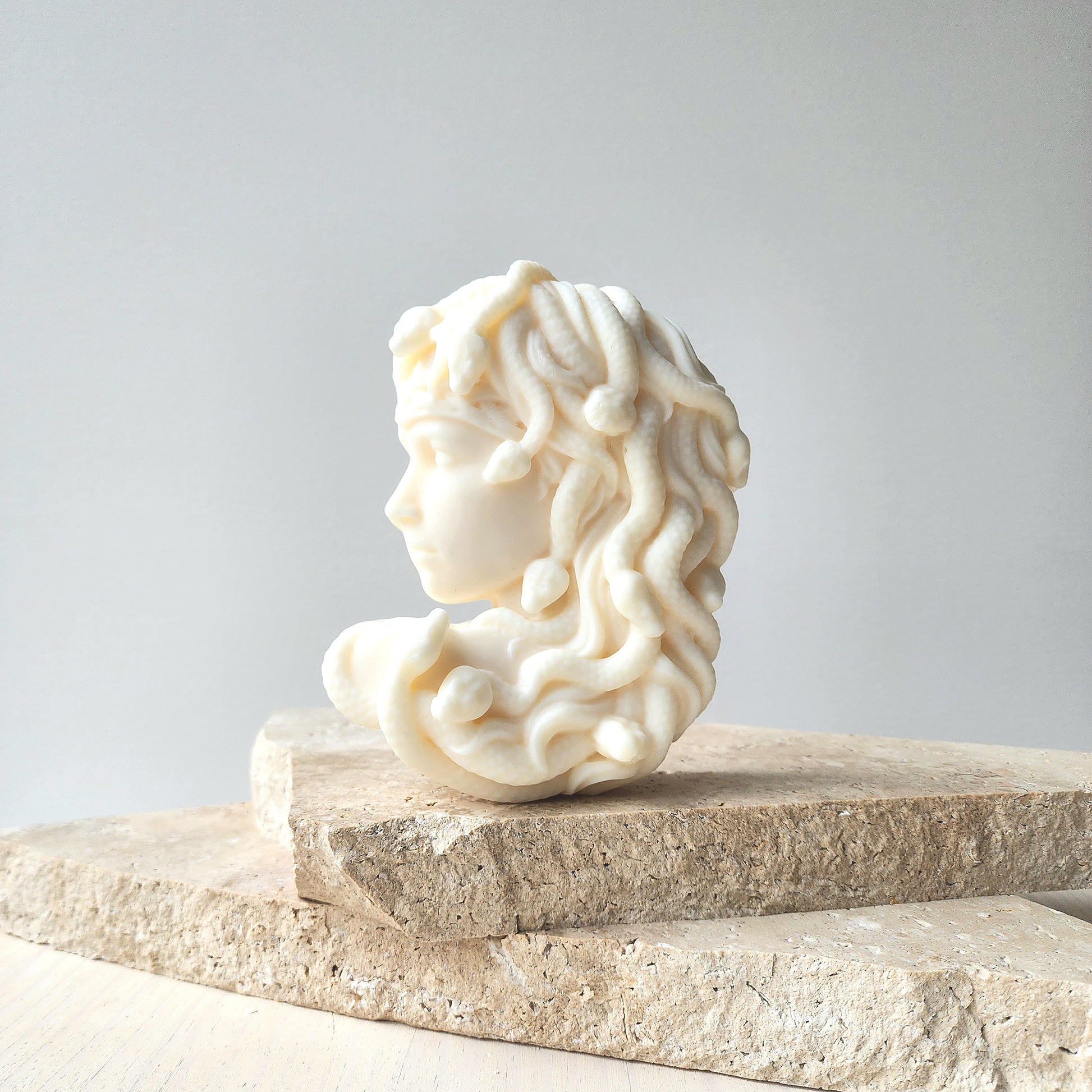 Medusa Pillar Candle - Crystals and Me | Crystal Candles and Ethically Sourced Crystals