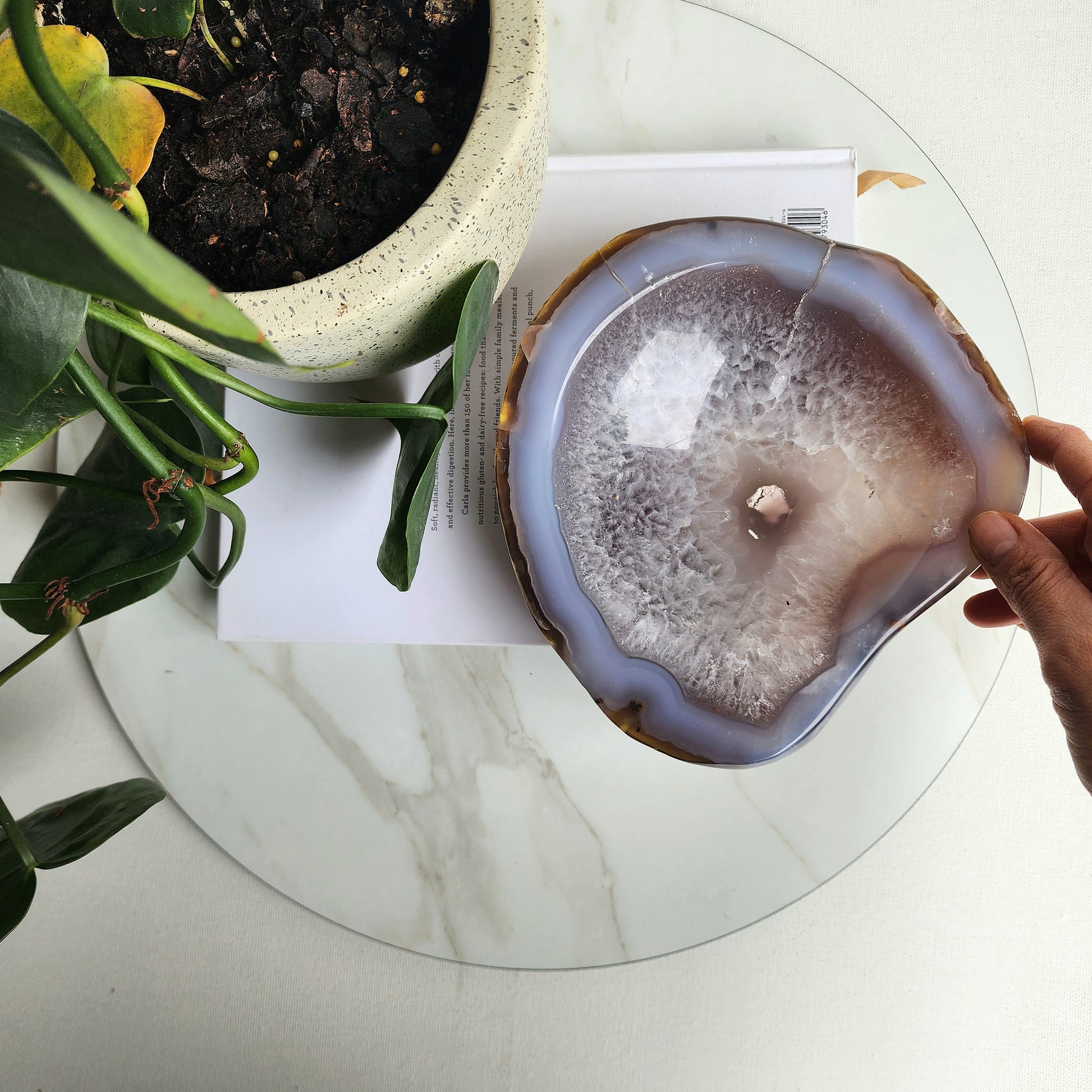 Agate Polished Bowl - Crystals and Me | Crystal Candles and Ethically Sourced Crystals