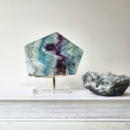 Fluorite Slab - Crystals and Me | Crystal Candles and Ethically Sourced Crystals