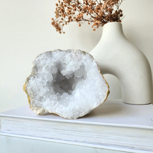 Moroccan Clear Quartz Geode XL 10 - Crystals and Me | Crystal Candles and Ethically Sourced Crystals